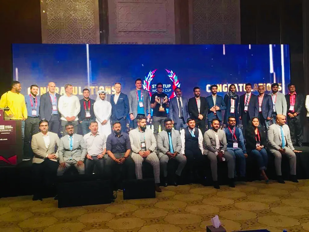 HADE AI team with finalists at an international startup competition